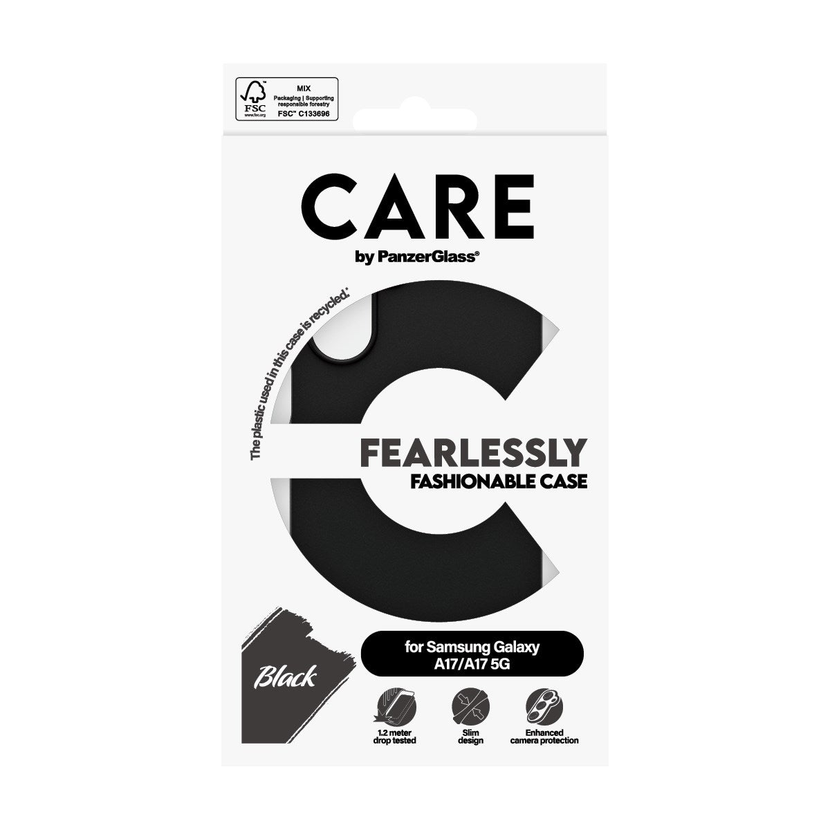 CARE by PanzerGlass® TPU Case Schwarz Samsung Galaxy M17 5G | A17 | A17 5G